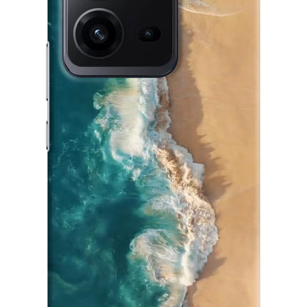 Ocean Beach Vivo V25 5G Hard Case Back Cover by Casekaro