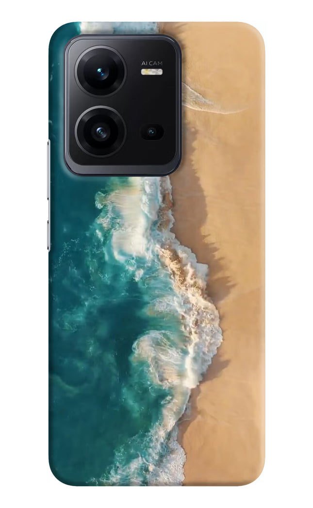 Ocean Beach Vivo V25 5G Hard Case Back Cover by Casekaro