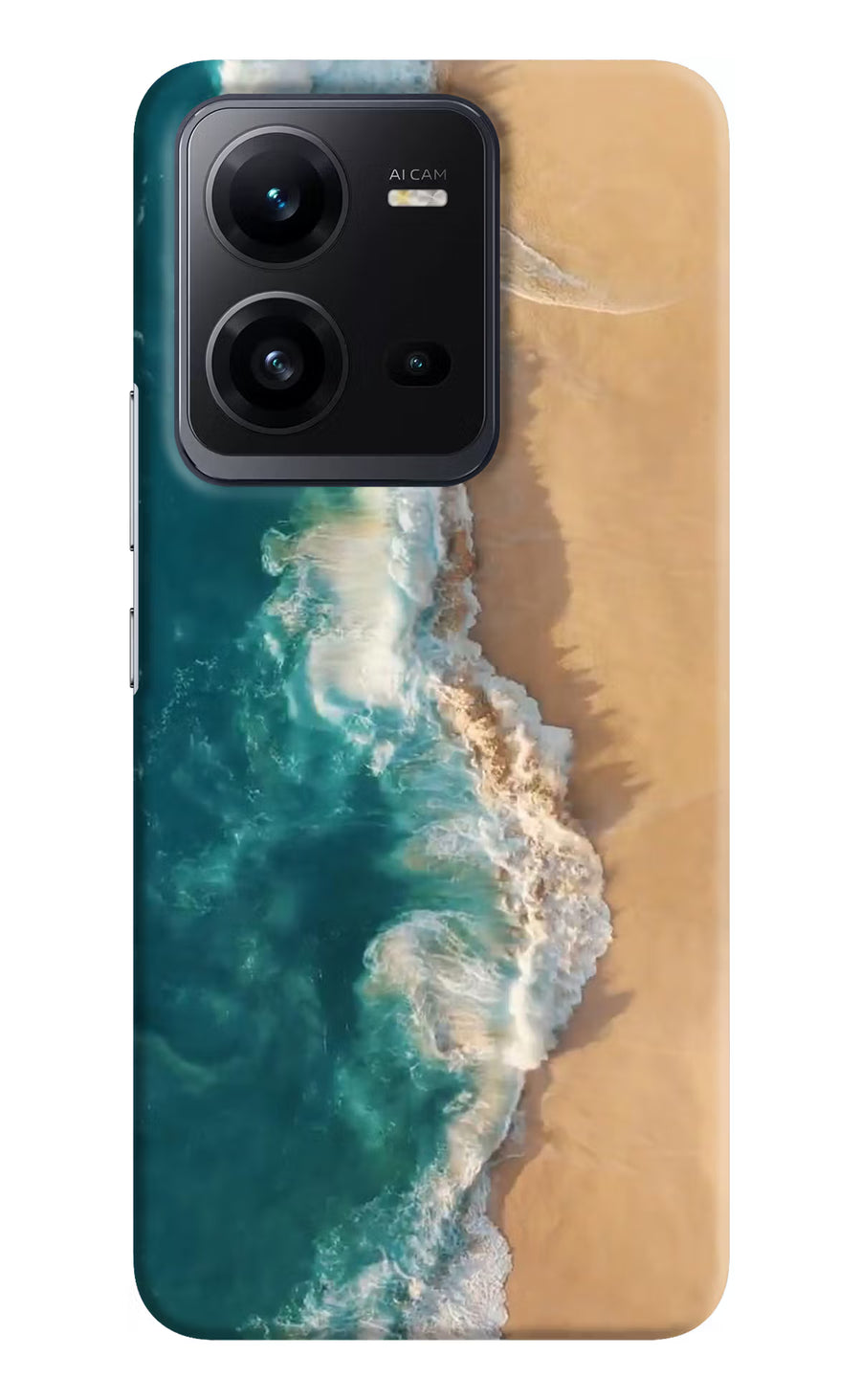 Ocean Beach Vivo V25 5G Back Cover, Hard case