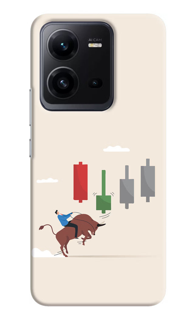 Bull Trading Momentum Vivo V25 5G Hard Case Back Cover by Casekaro