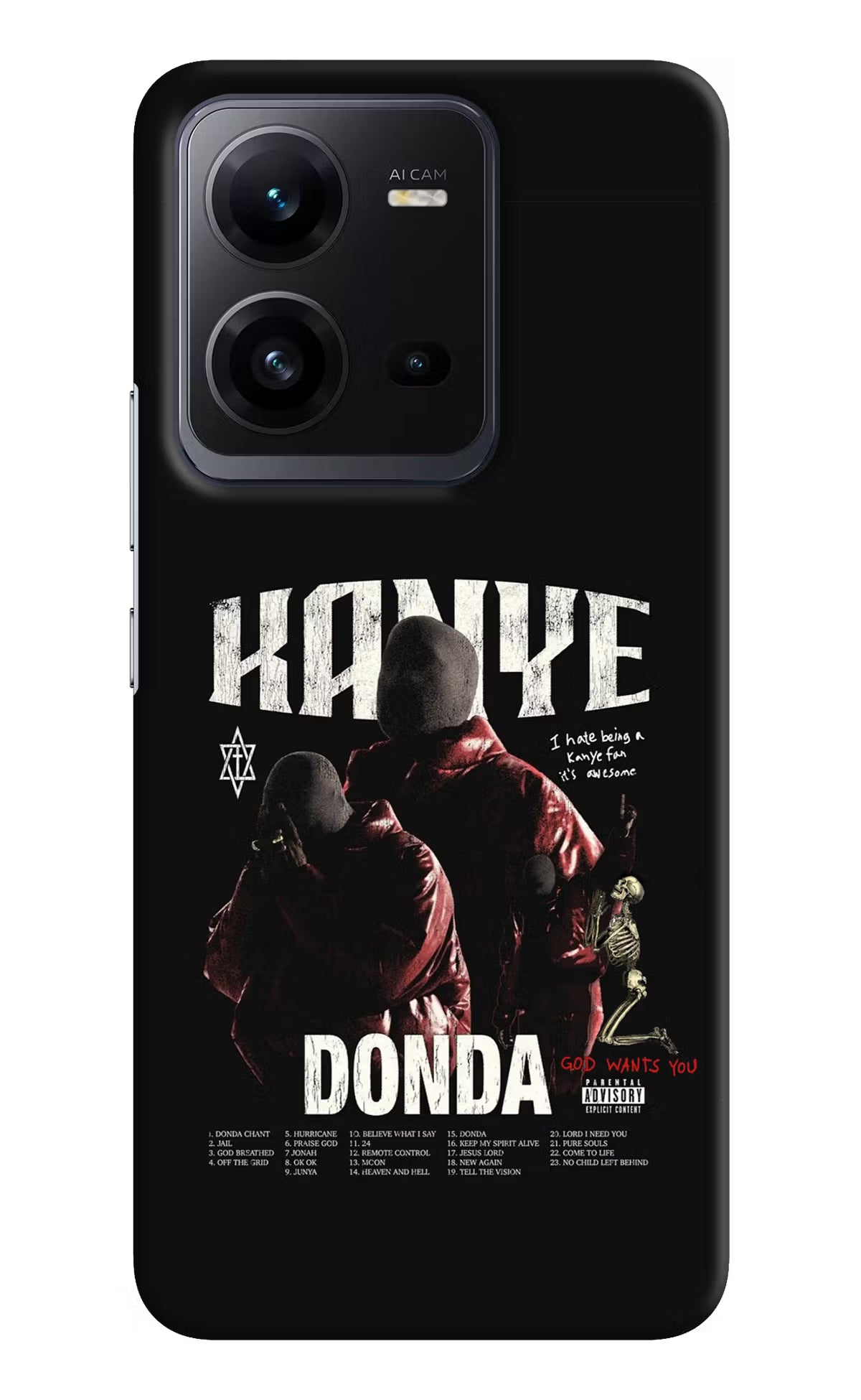 Donda Kanye West Vivo V25 5G Hard Case Back Cover by Casekaro
