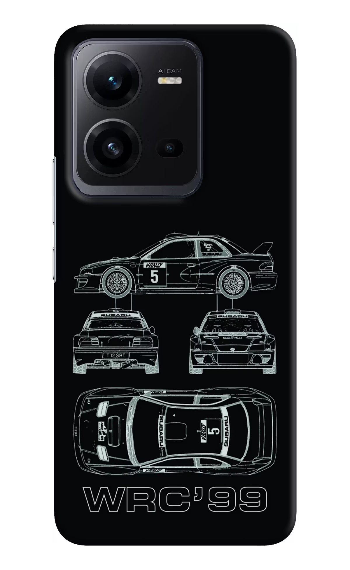 WRC'99 Vivo V25 5G Hard Case Back Cover by Casekaro