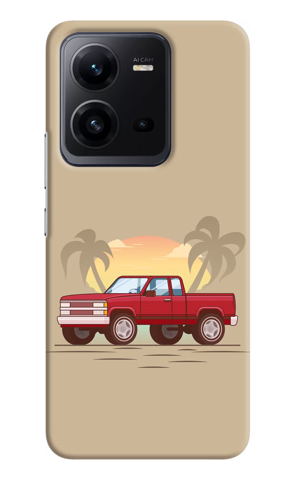 Desert Classic Drive Vivo V25 5G Hard Case Back Cover by Casekaro