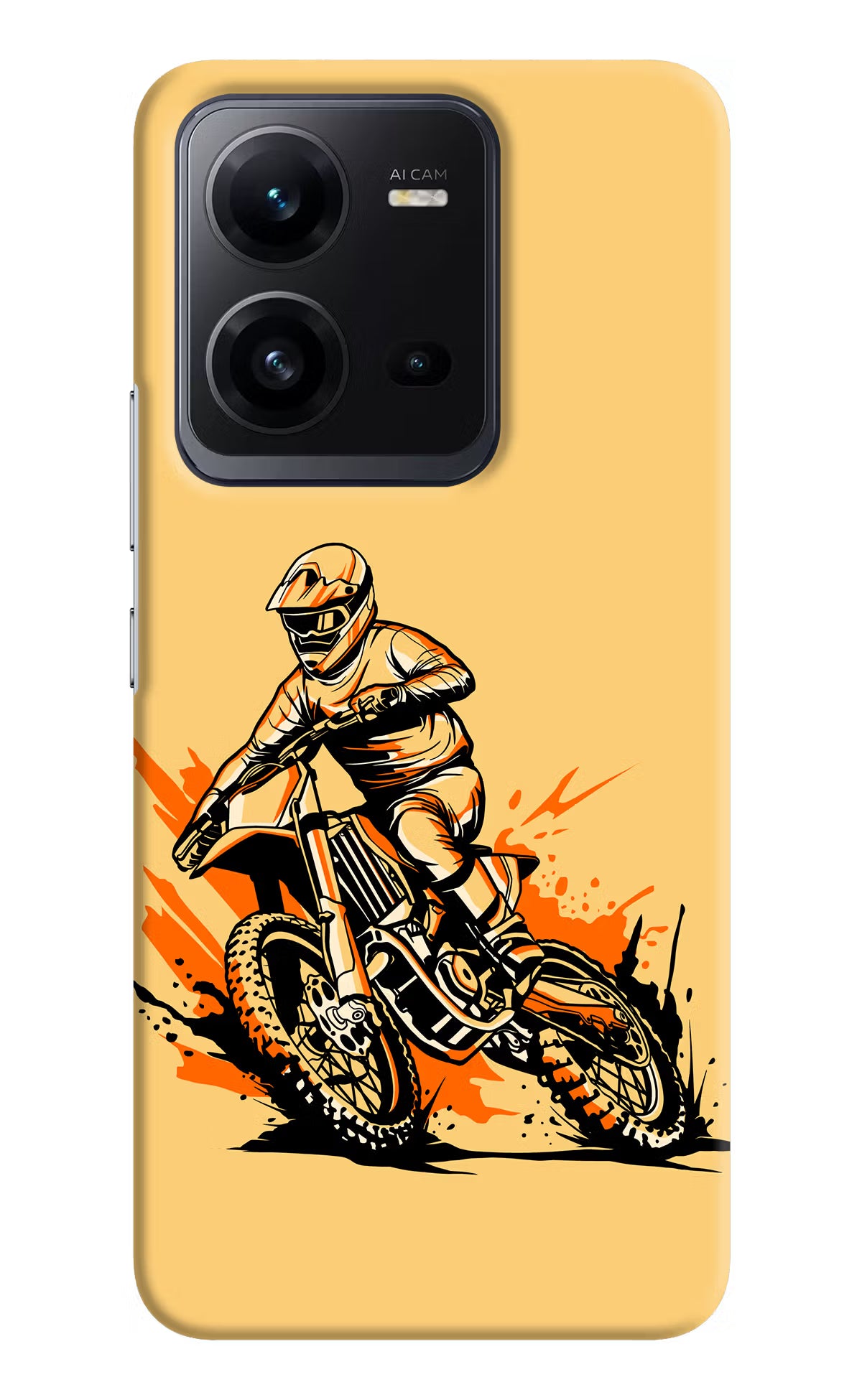Off-Road Fury Vivo V25 5G Hard Case Back Cover by Casekaro