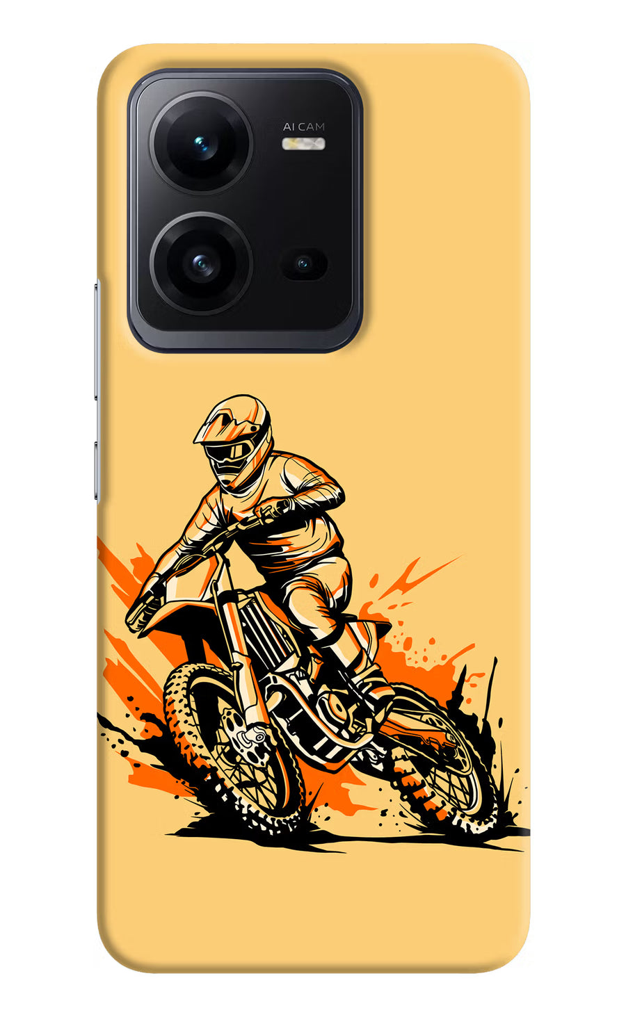 Off-Road Fury Vivo V25 5G Back Cover, Hard case