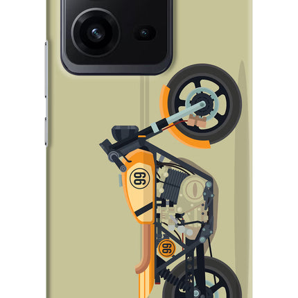 Vertical Speedster Vivo V25 5G Hard Case Back Cover by Casekaro