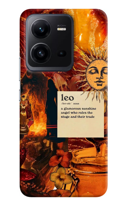 Leo Zodiac Vivo V25 5G Hard Case Back Cover by Casekaro