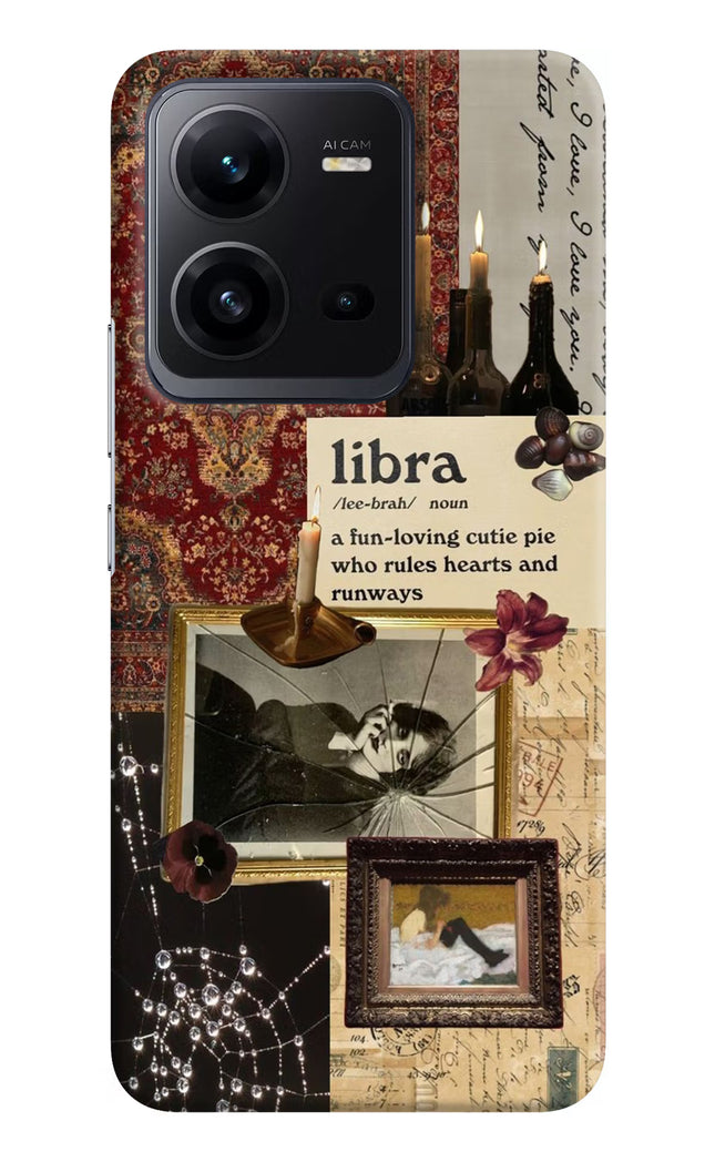 Libra Zodiac Vivo V25 5G Hard Case Back Cover by Casekaro
