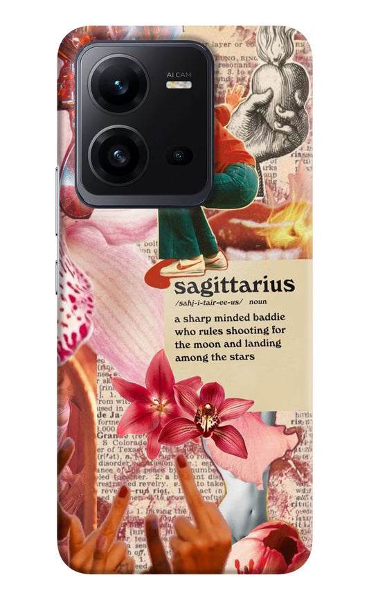 Sagittarius Zodiac Vivo V25 5G Hard Case Back Cover by Casekaro