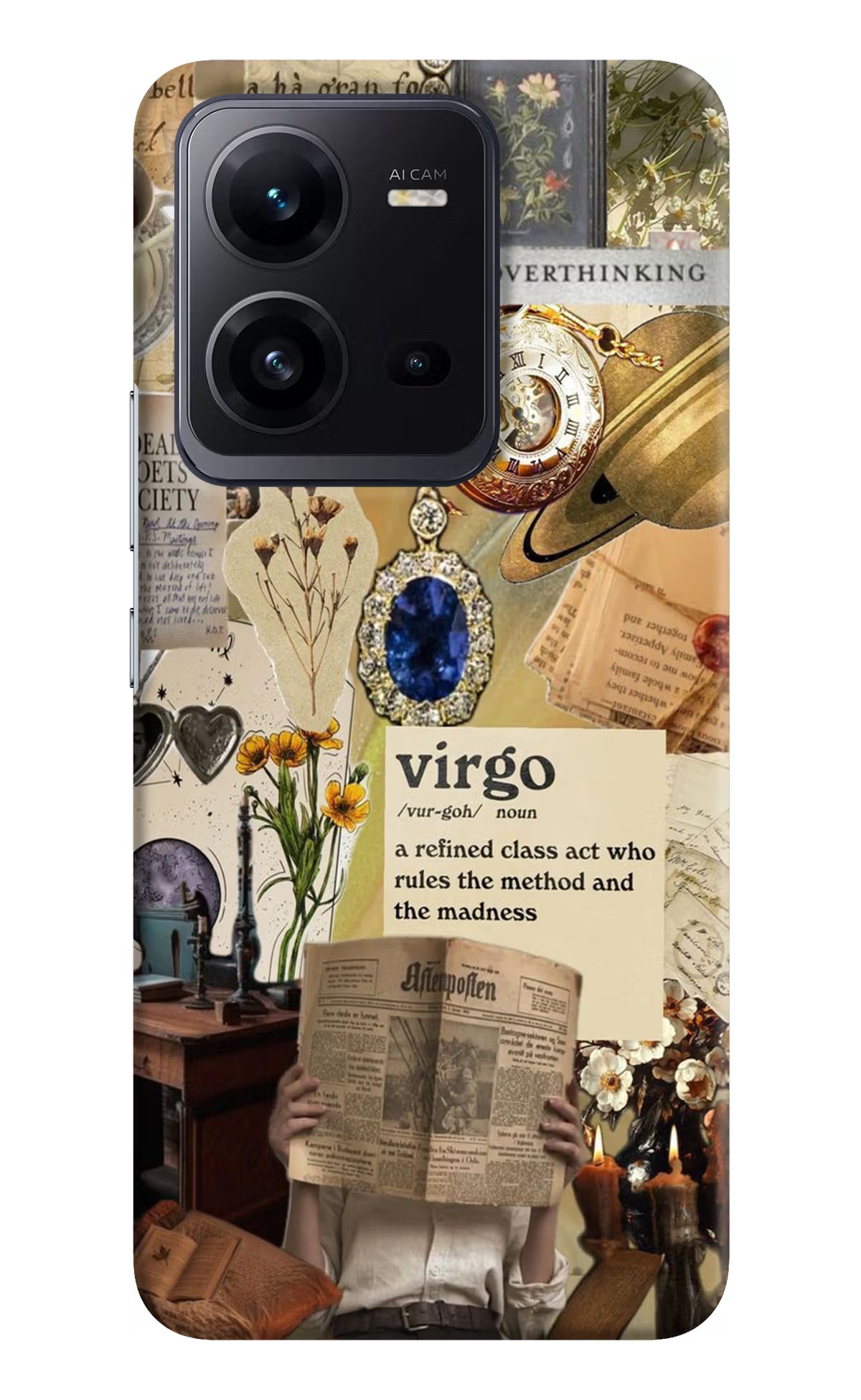 Virgo Zodiac Vivo V25 5G Hard Case Back Cover by Casekaro