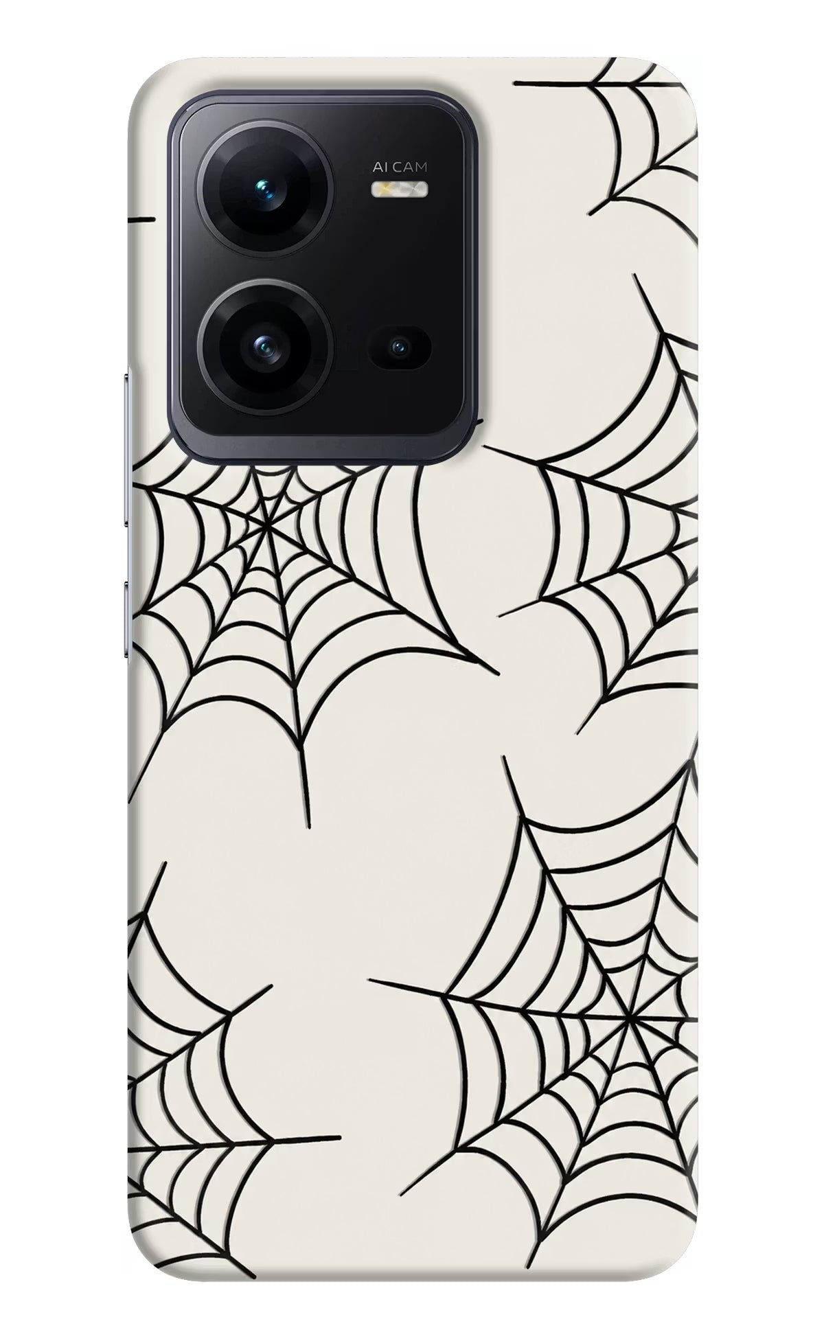 Spider Web Vivo V25 5G Hard Case Back Cover by Casekaro
