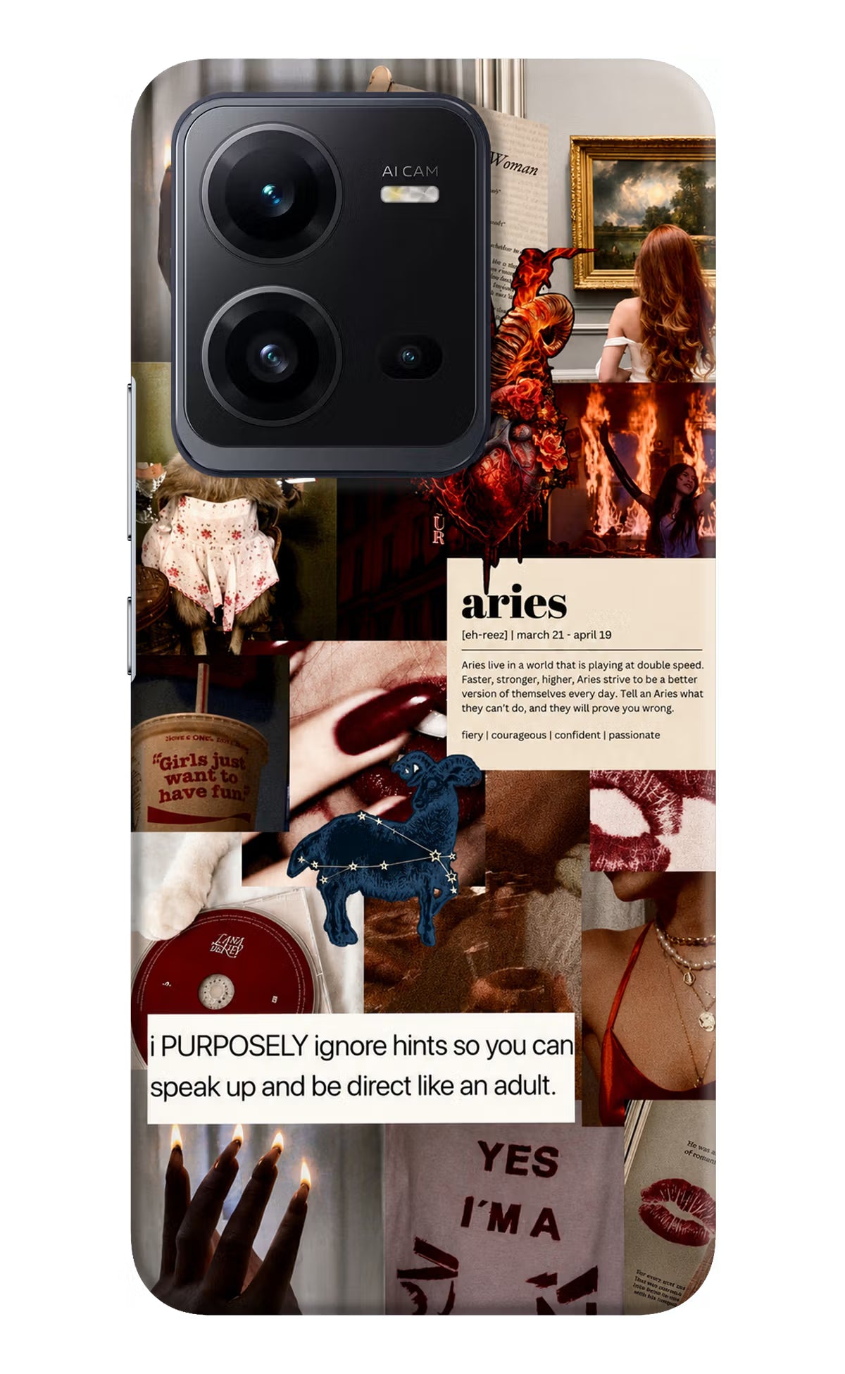 Zodiac Aries Vivo V25 5G Back Cover