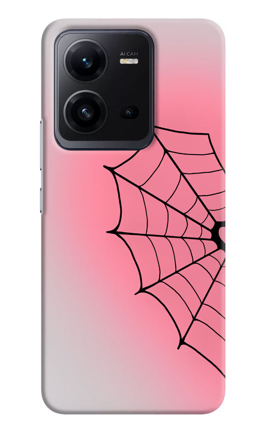Pink Web Vivo V25 5G Hard Case Back Cover by Casekaro
