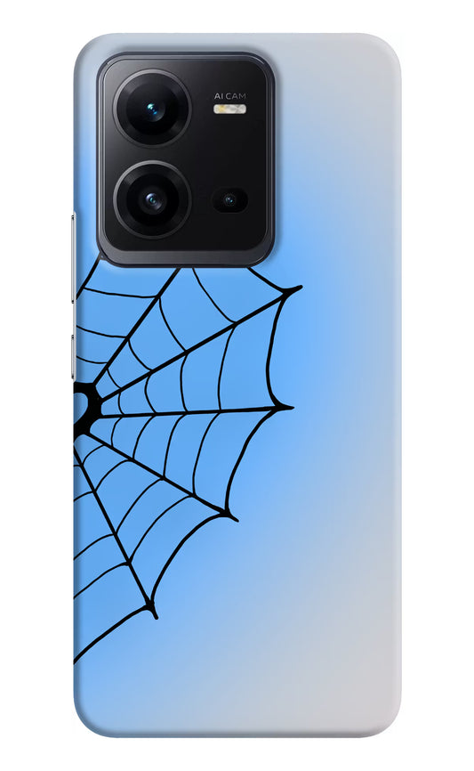 Blue Web Vivo V25 5G Hard Case Back Cover by Casekaro