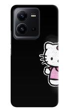 Kitty Charm Vivo V25 5G Hard Case Back Cover by Casekaro