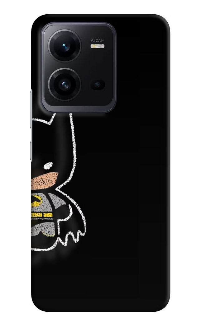 Bat Kitty Vivo V25 5G Hard Case Back Cover by Casekaro