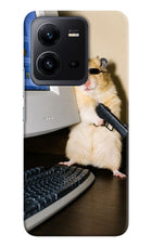 Hacker Hamster Vivo V25 5G Hard Case Back Cover by Casekaro