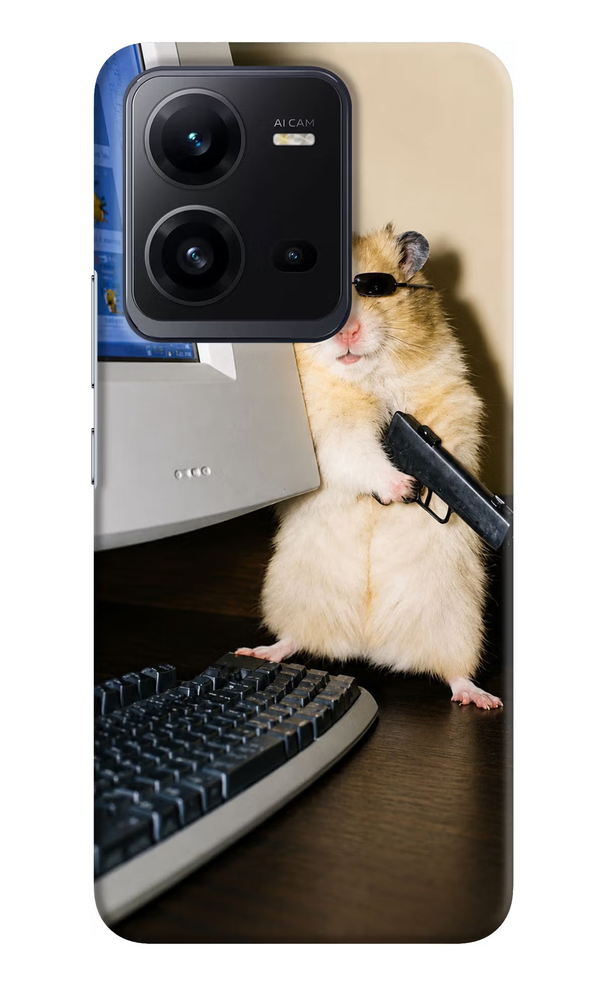 Hacker Hamster Vivo V25 5G Back Cover