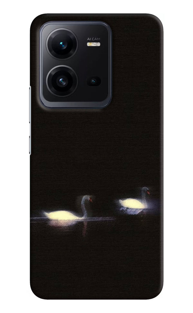Silent Swans Vivo V25 5G Hard Case Back Cover by Casekaro