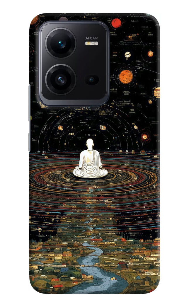 Space Monk Vivo V25 5G Hard Case Back Cover by Casekaro