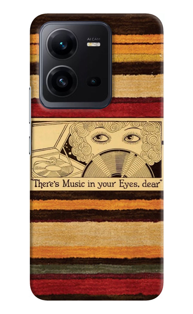 Vinyl Stripes Vivo V25 5G Hard Case Back Cover by Casekaro