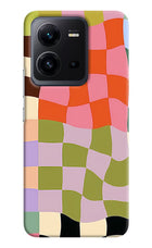 Wavy Grid Vivo V25 5G Back Cover
