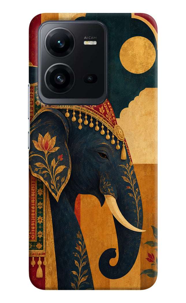 Royal Elephant Vivo V25 5G Hard Case Back Cover by Casekaro