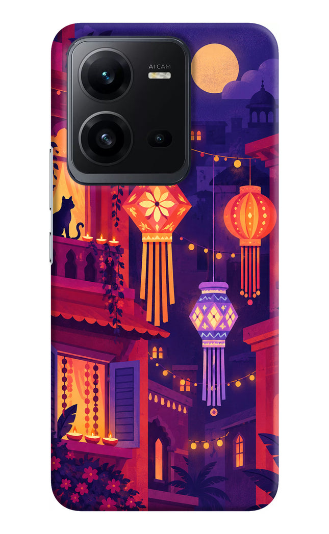 Lantern Lane Vivo V25 5G Hard Case Back Cover by Casekaro