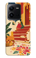 Diwali Rangoli Vivo V25 5G Hard Case Back Cover by Casekaro