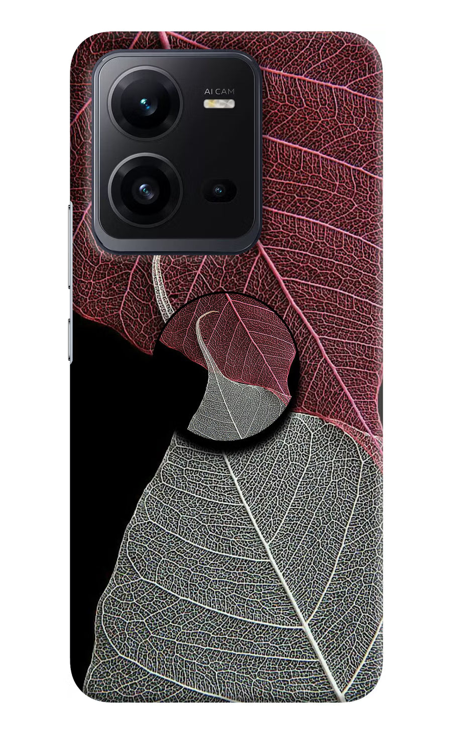 Leaf Pattern Vivo V25 5G Pop Case, Hard case