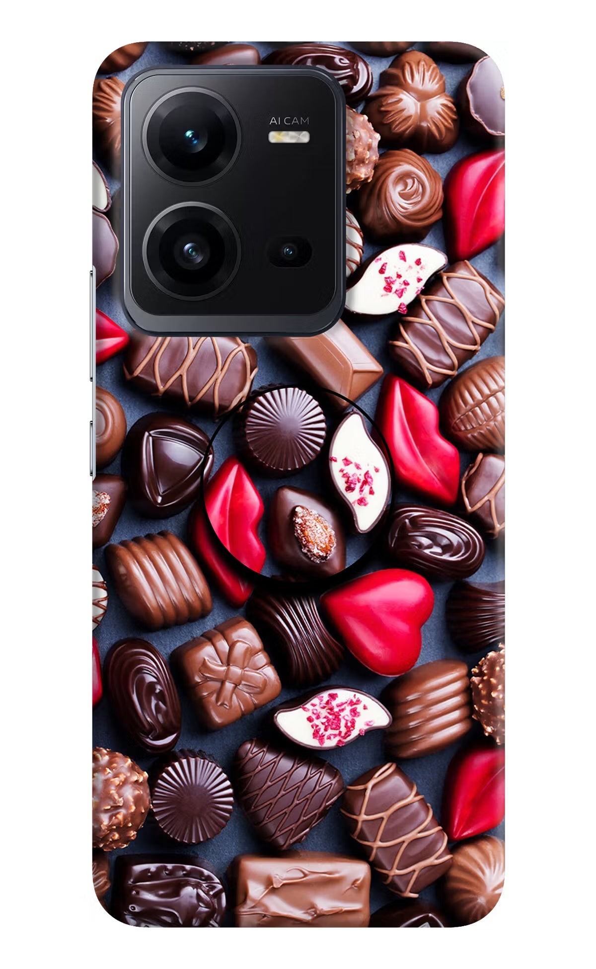Chocolates Vivo V25 5G Pop Case by Casekaro