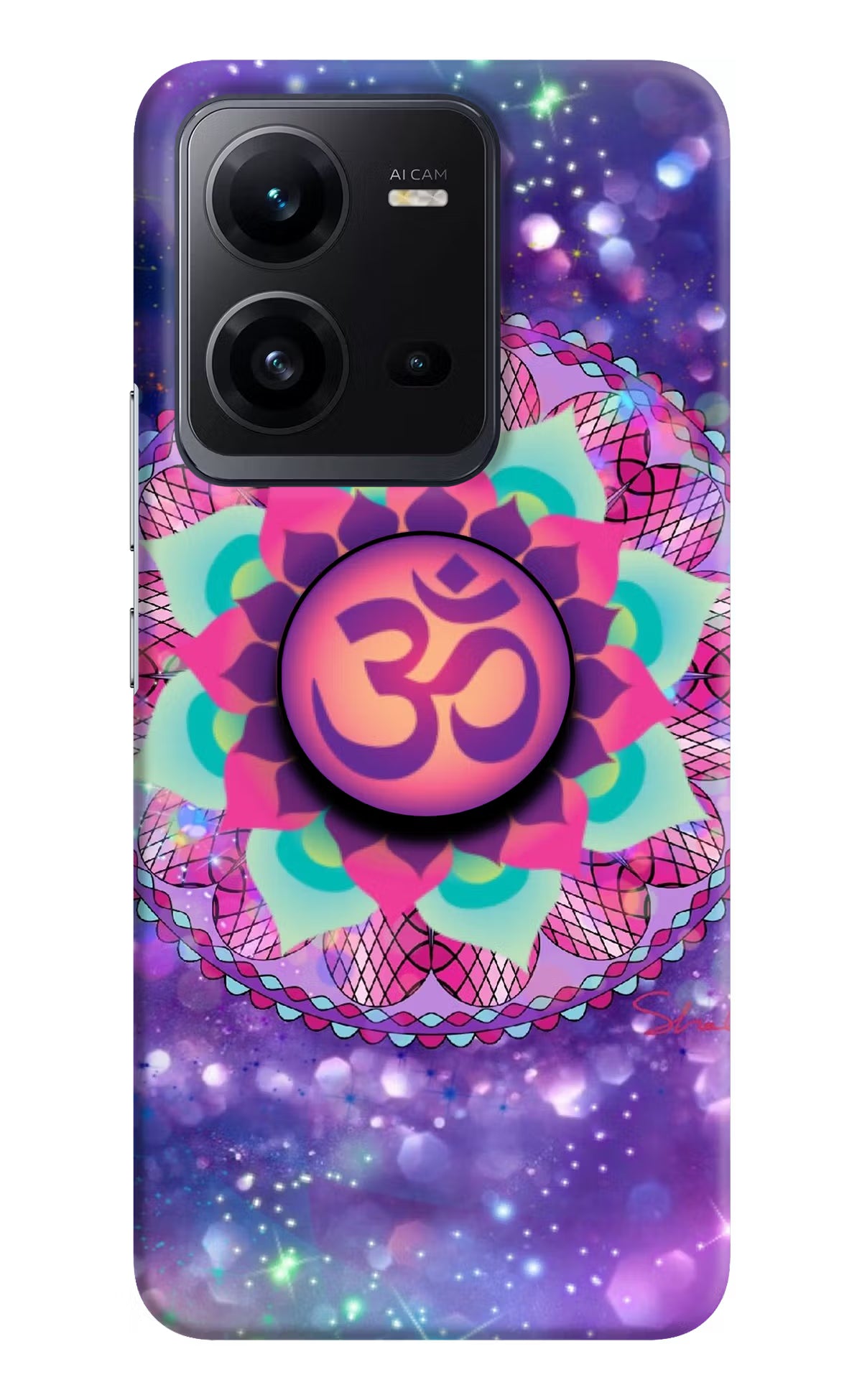 Om Purple Vivo V25 5G Pop Case by Casekaro