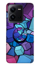Cubic Abstract Vivo V25 5G Pop Case by Casekaro