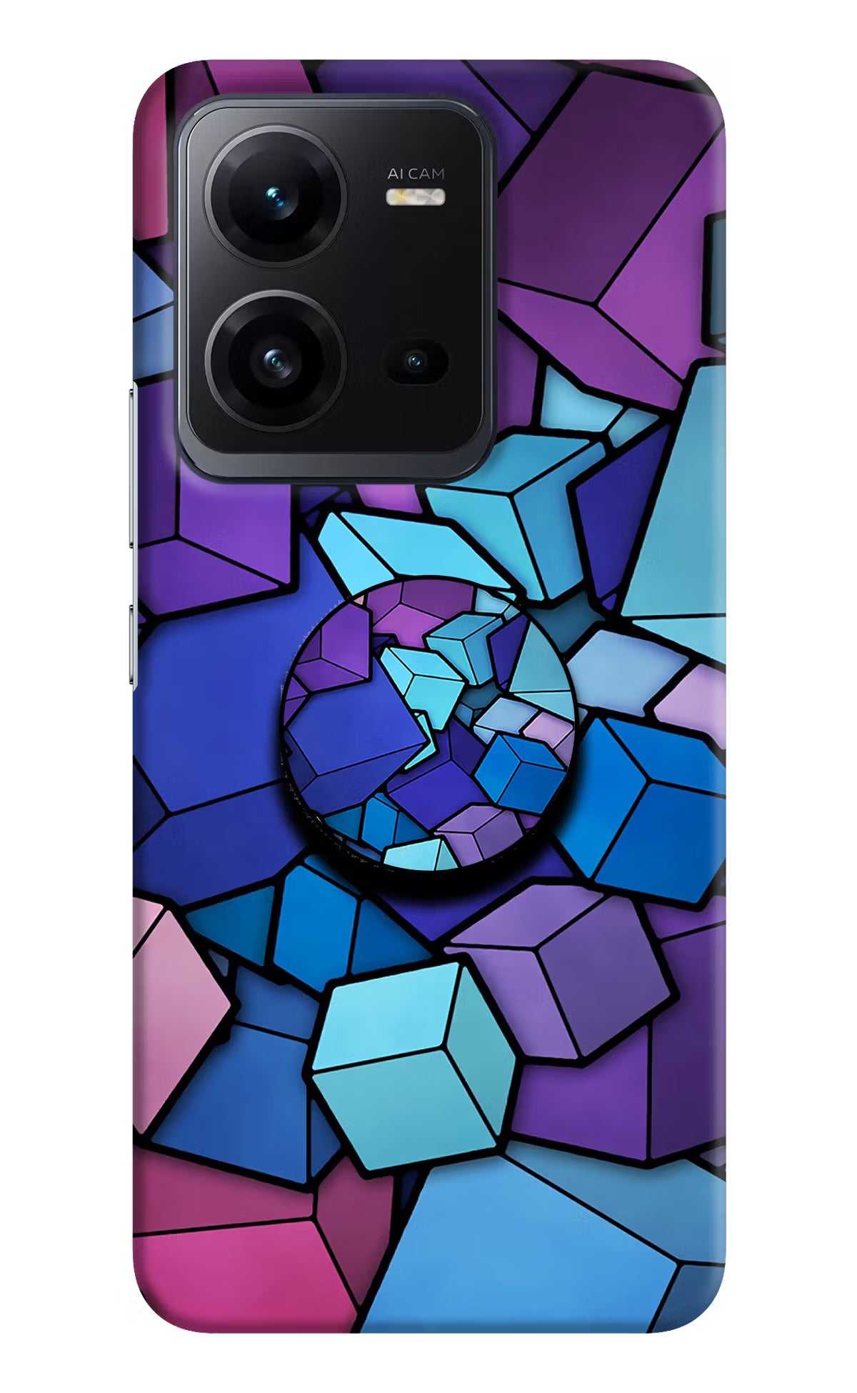 Cubic Abstract Vivo V25 5G Pop Case by Casekaro