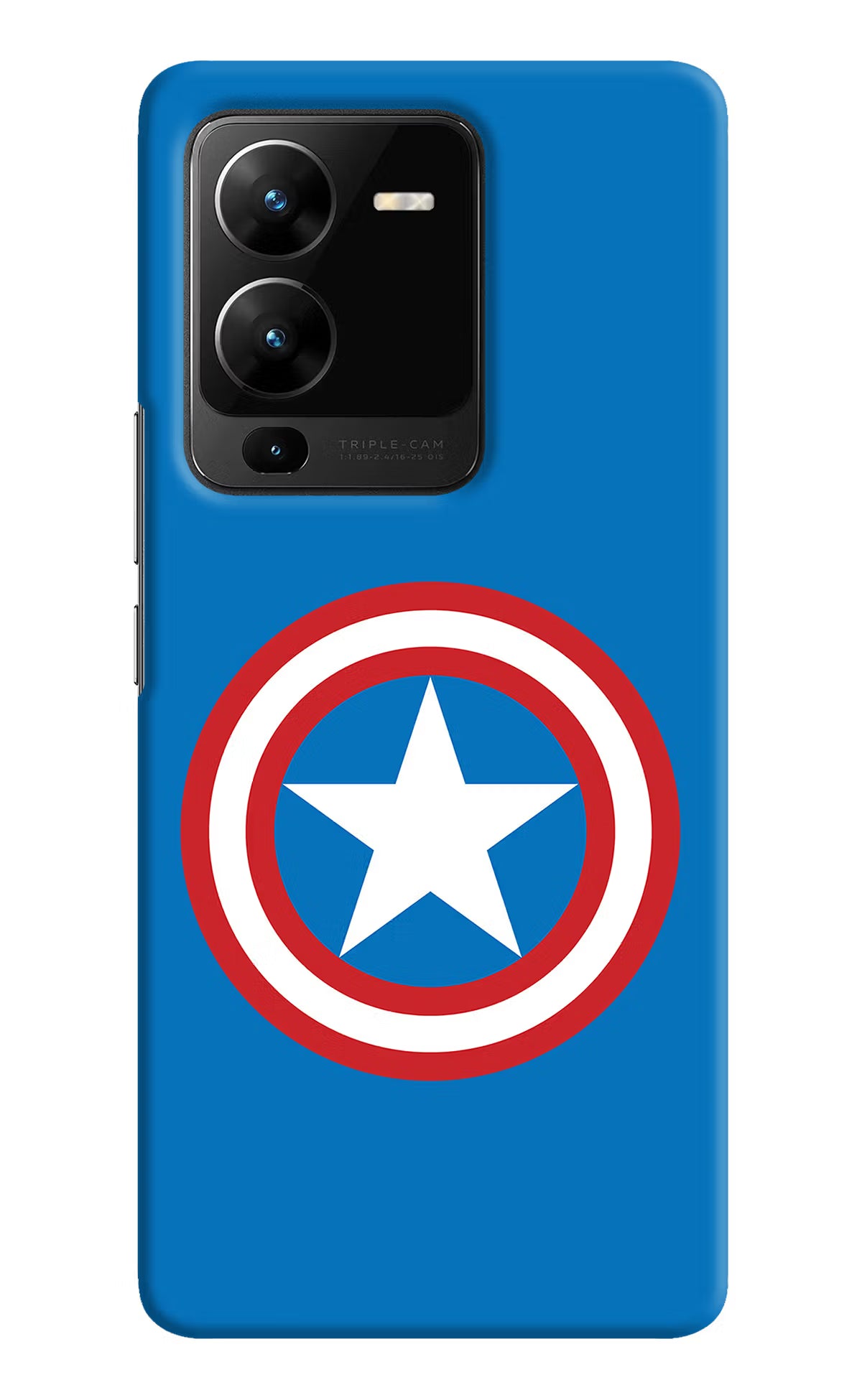 Captain America Logo Vivo V25 Pro 5G Hard Case Back Cover by Casekaro