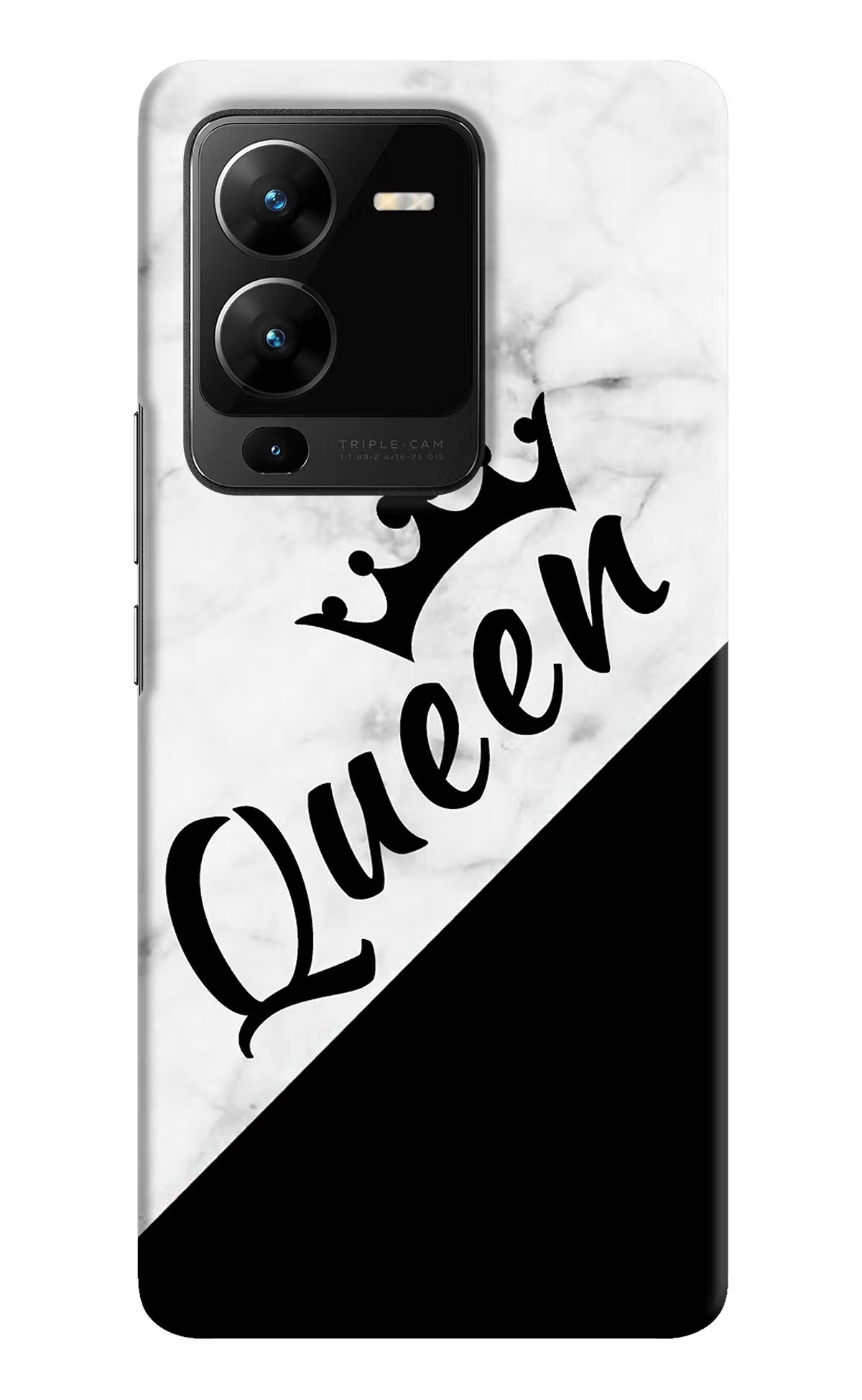 Queen Vivo V25 Pro 5G Hard Case Back Cover by Casekaro