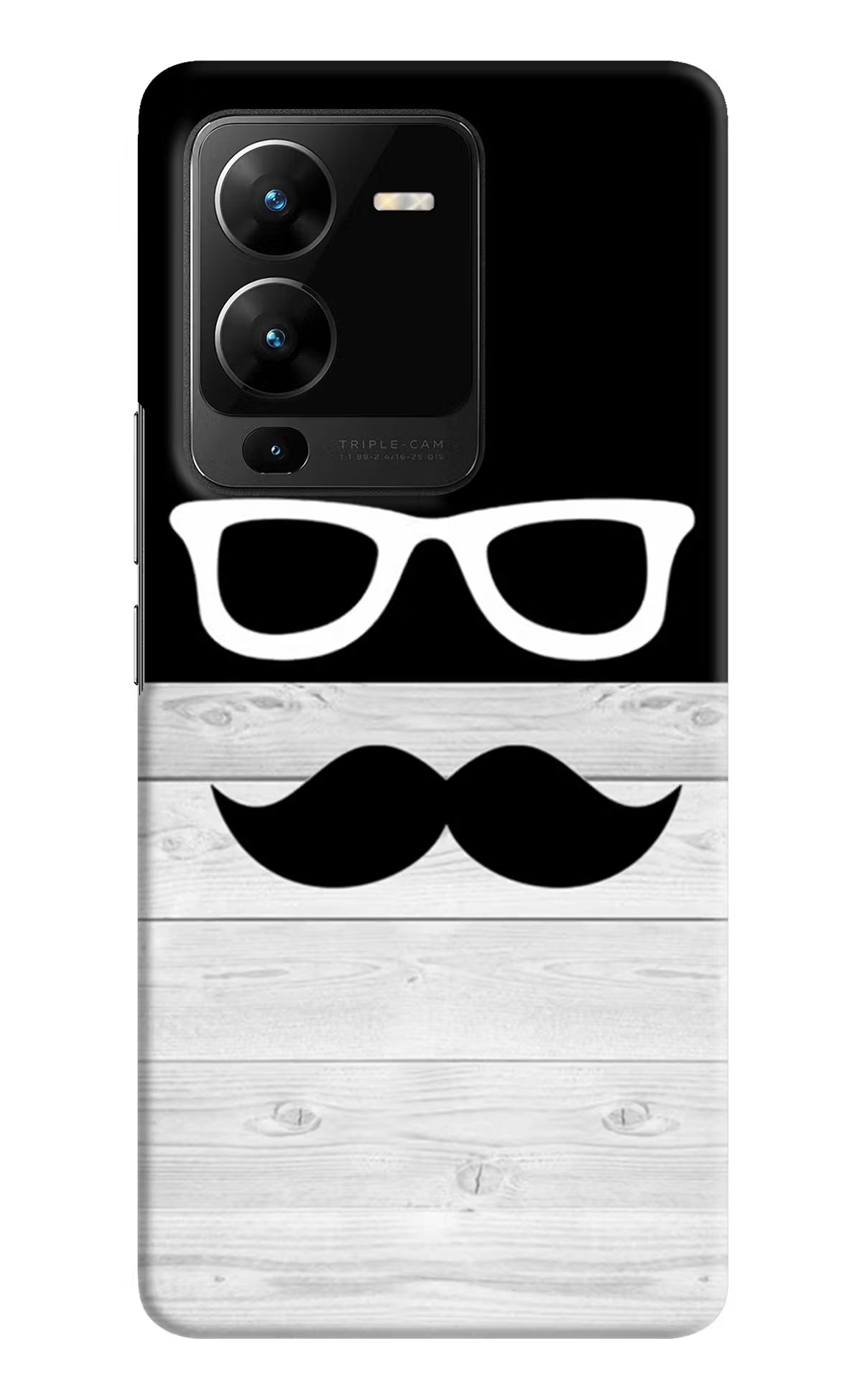 Mustache Vivo V25 Pro 5G Hard Case Back Cover by Casekaro