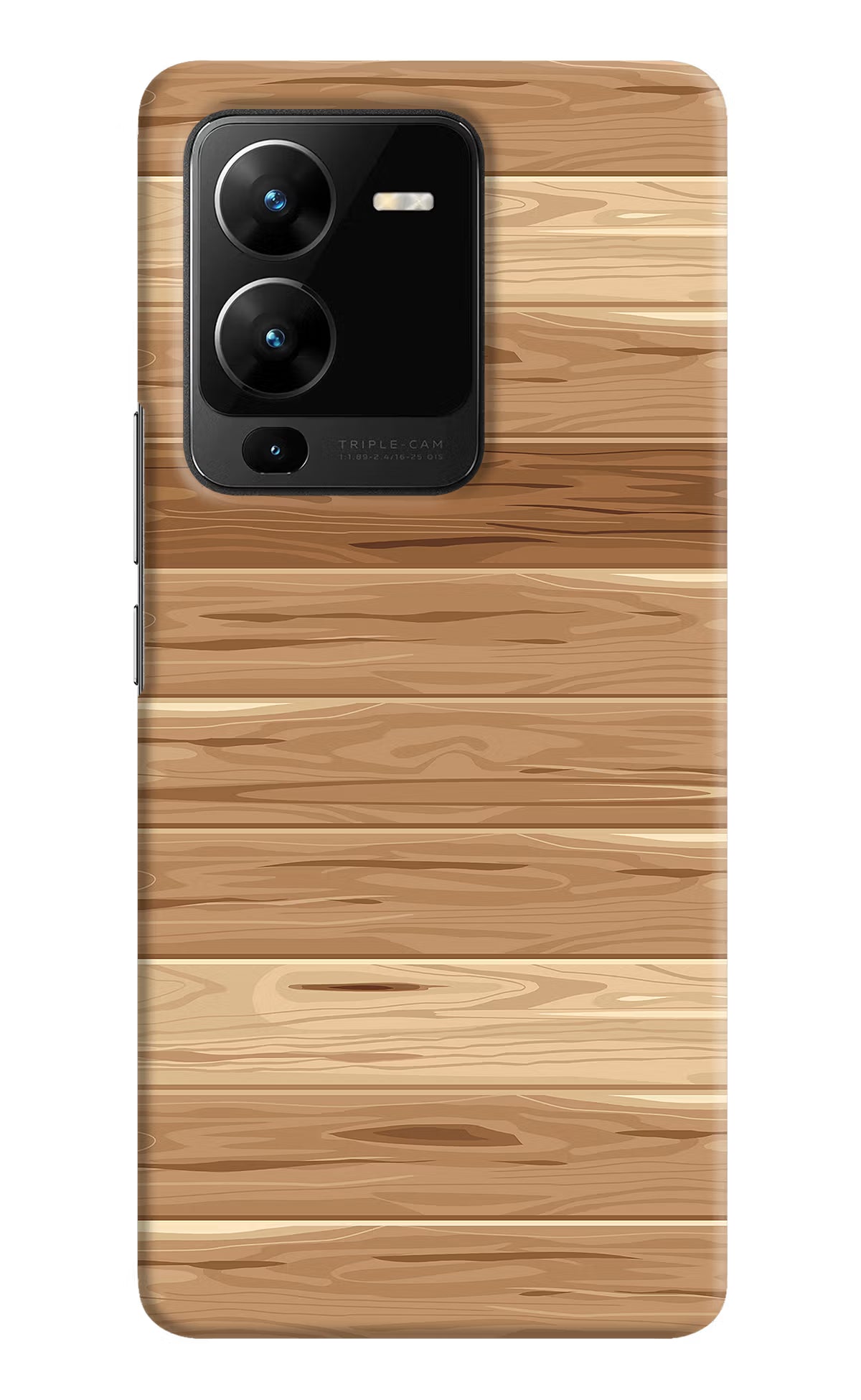 Wooden Vector Vivo V25 Pro 5G Hard Case Back Cover by Casekaro