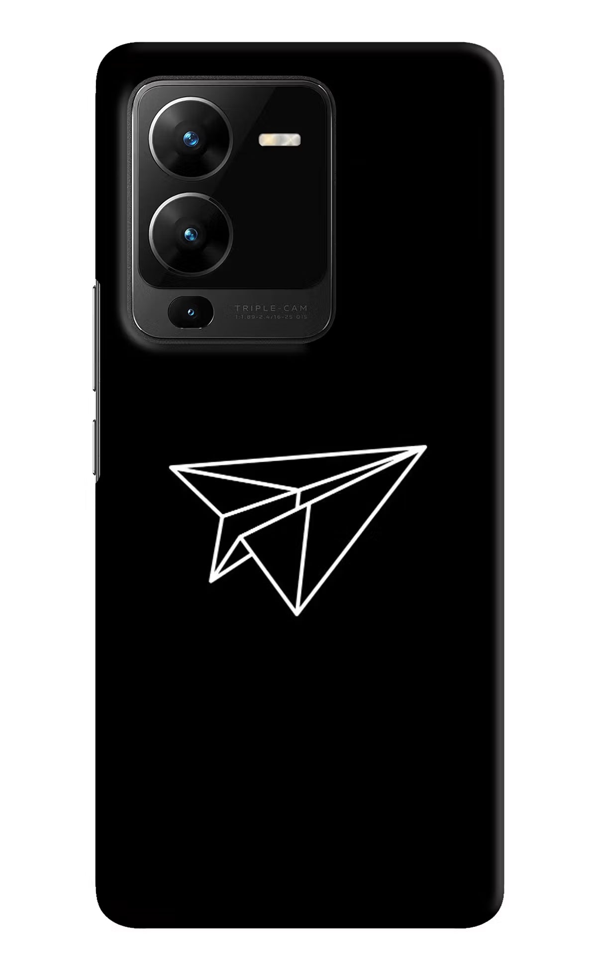 Paper Plane White Vivo V25 Pro 5G Hard Case Back Cover by Casekaro