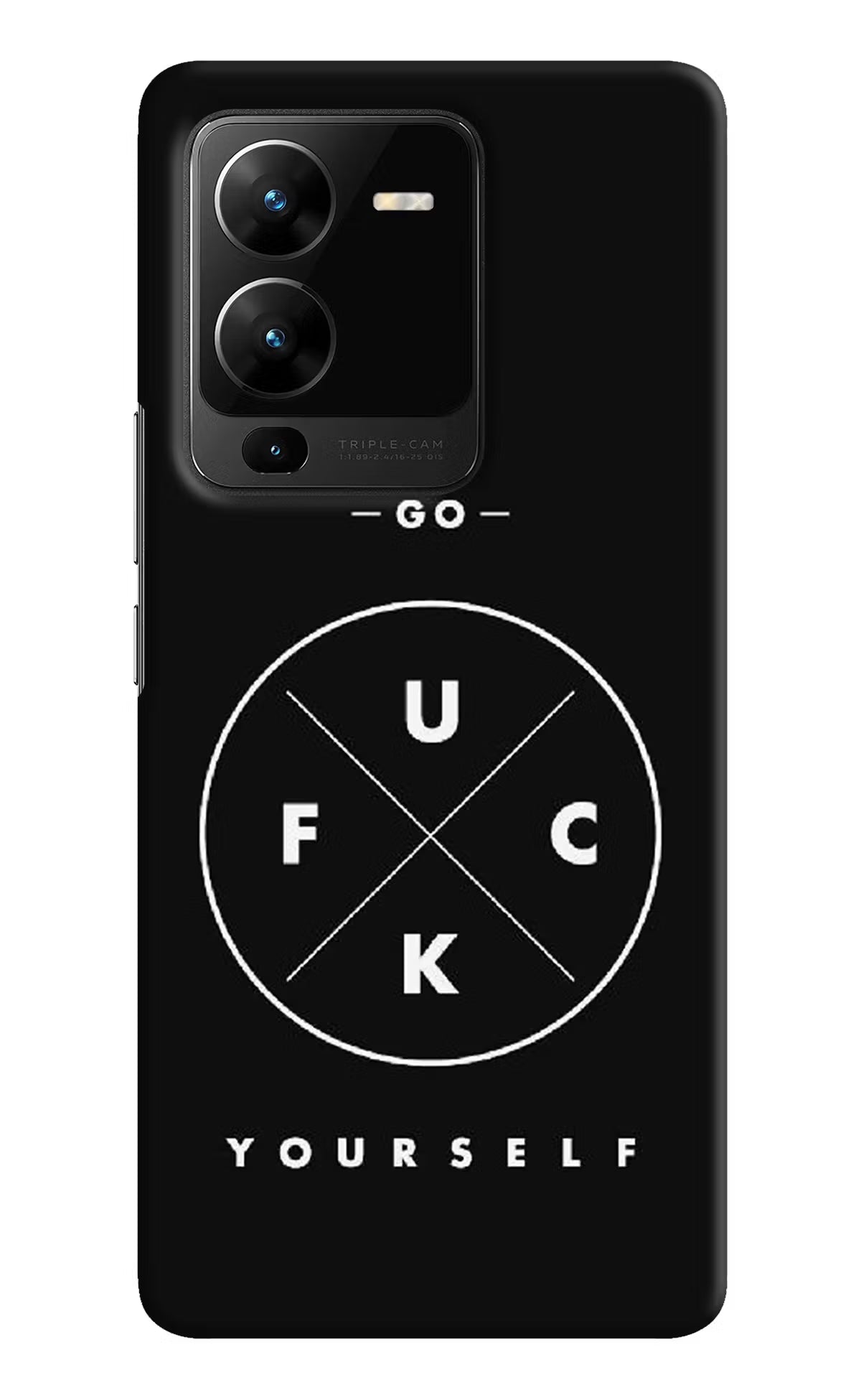 Go Fuck Yourself Vivo V25 Pro 5G Hard Case Back Cover by Casekaro