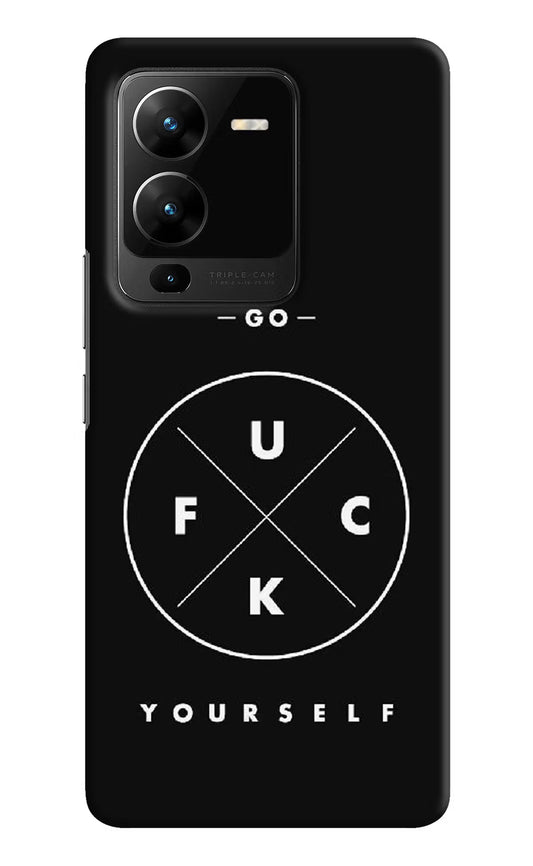 Go Fuck Yourself Vivo V25 Pro 5G Hard Case Back Cover by Casekaro
