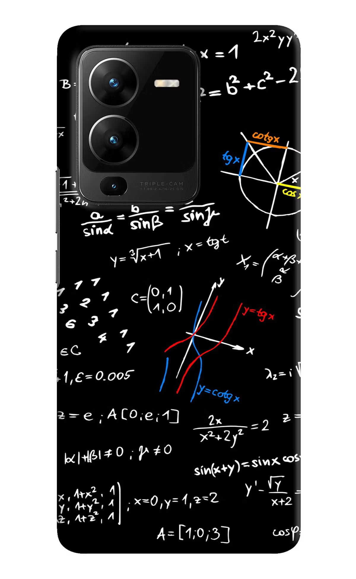 Mathematics Formula Vivo V25 Pro 5G Hard Case Back Cover by Casekaro