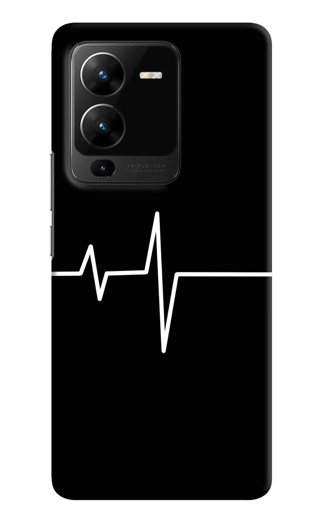 Heart Beats Vivo V25 Pro 5G Hard Case Back Cover by Casekaro