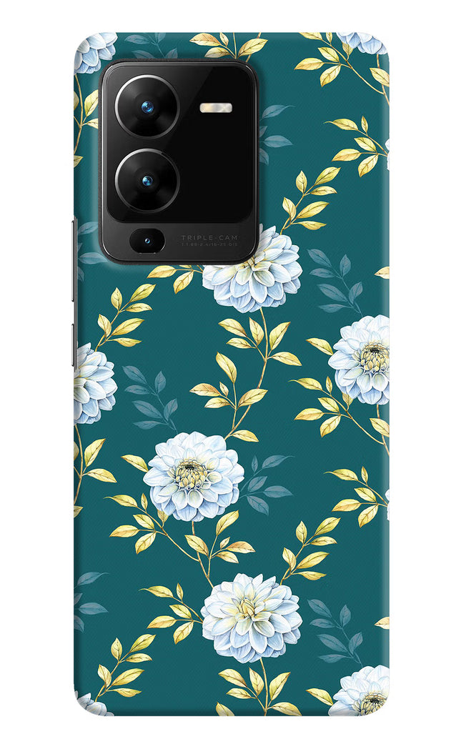 Flowers Vivo V25 Pro 5G Hard Case Back Cover by Casekaro