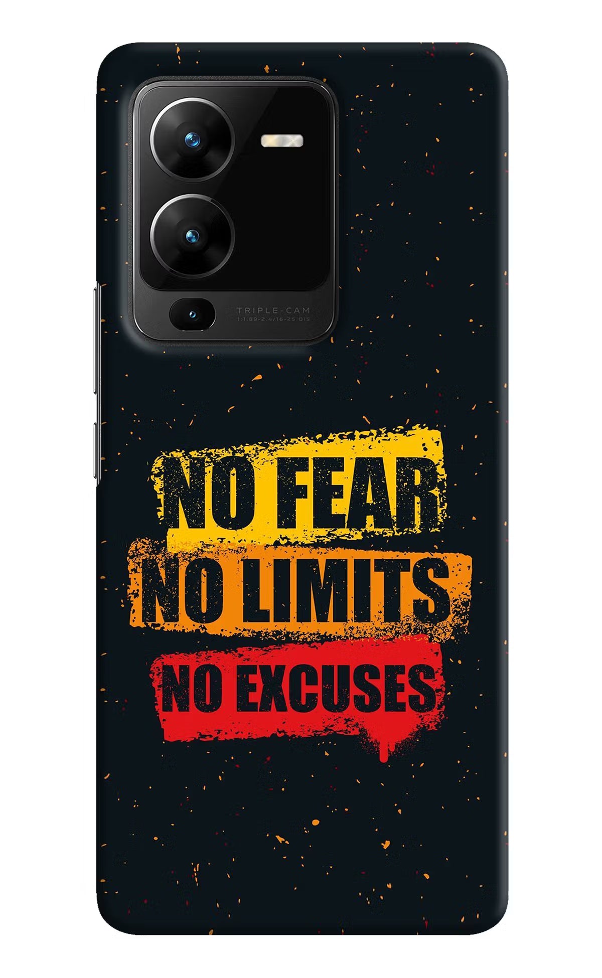 No Fear No Limits No Excuse Vivo V25 Pro 5G Hard Case Back Cover by Casekaro