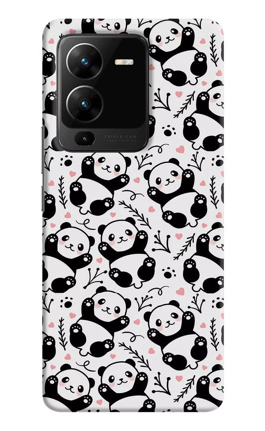 Cute Panda Vivo V25 Pro 5G Hard Case Back Cover by Casekaro