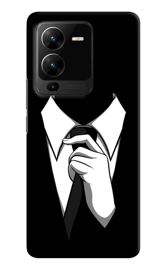Black Tie Vivo V25 Pro 5G Hard Case Back Cover by Casekaro