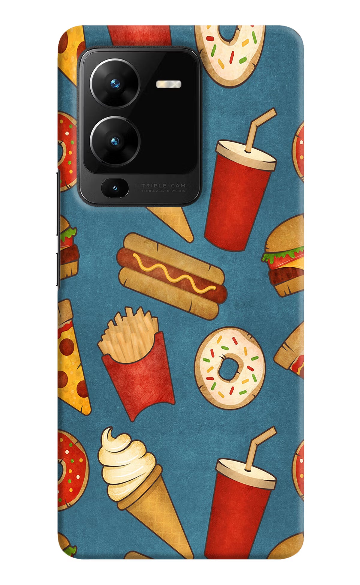 Foodie Vivo V25 Pro 5G Hard Case Back Cover by Casekaro