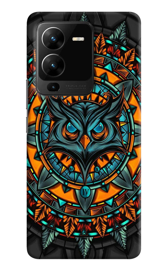 Angry Owl Art Vivo V25 Pro 5G Hard Case Back Cover by Casekaro