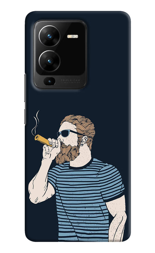 Smoking Vivo V25 Pro 5G Hard Case Back Cover by Casekaro